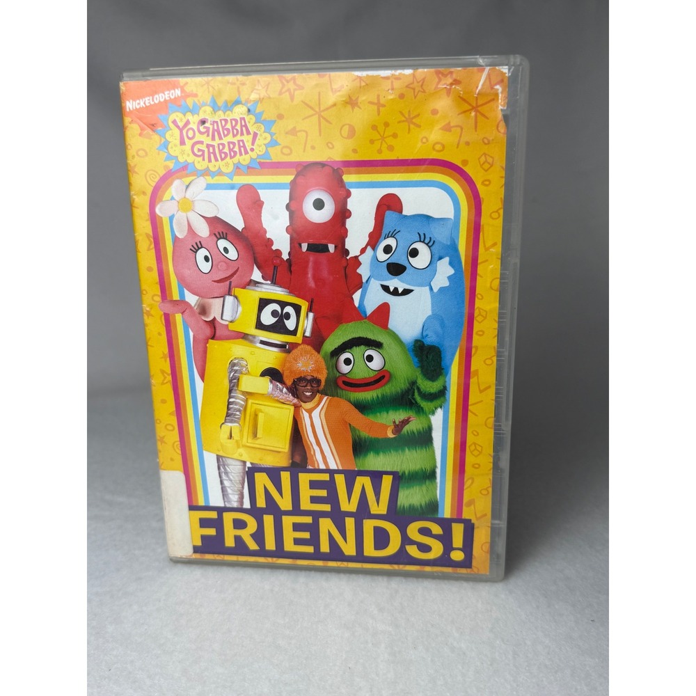 Yo Gabba Gabba New Friends DVD Nickelodeon Jack Black Ex-Library Kids Movie